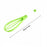 Durable plastic balloon whisk for mixing milk, coffee, eggs, and juice.