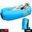 Inflatable lounger sofa in a camping environment