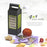 Practical plastic grater with four blade options for easy slicing and grating