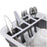 Collapsible silicone rack for drying dishes and storing utensils