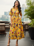 Fit and Flare Cotton Shirt Dress
