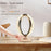 Decorative crystal table lamp with dimmable light and touch control