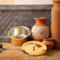 Brass Patila | Toxin-Free & Sustainable | Handcrafted Traditional Cookware | With Lid