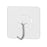 100 stainless steel adhesive hooks, multipurpose