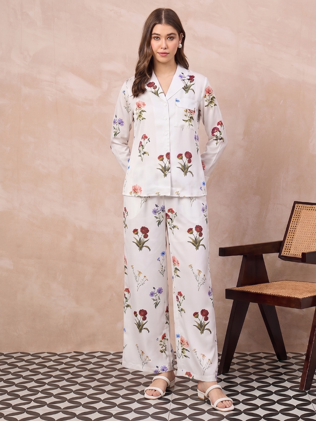 Pure Linen Relaxed Shirt With Pants