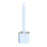 Modern silicone toilet brush with stand for organized bathroom cleaning