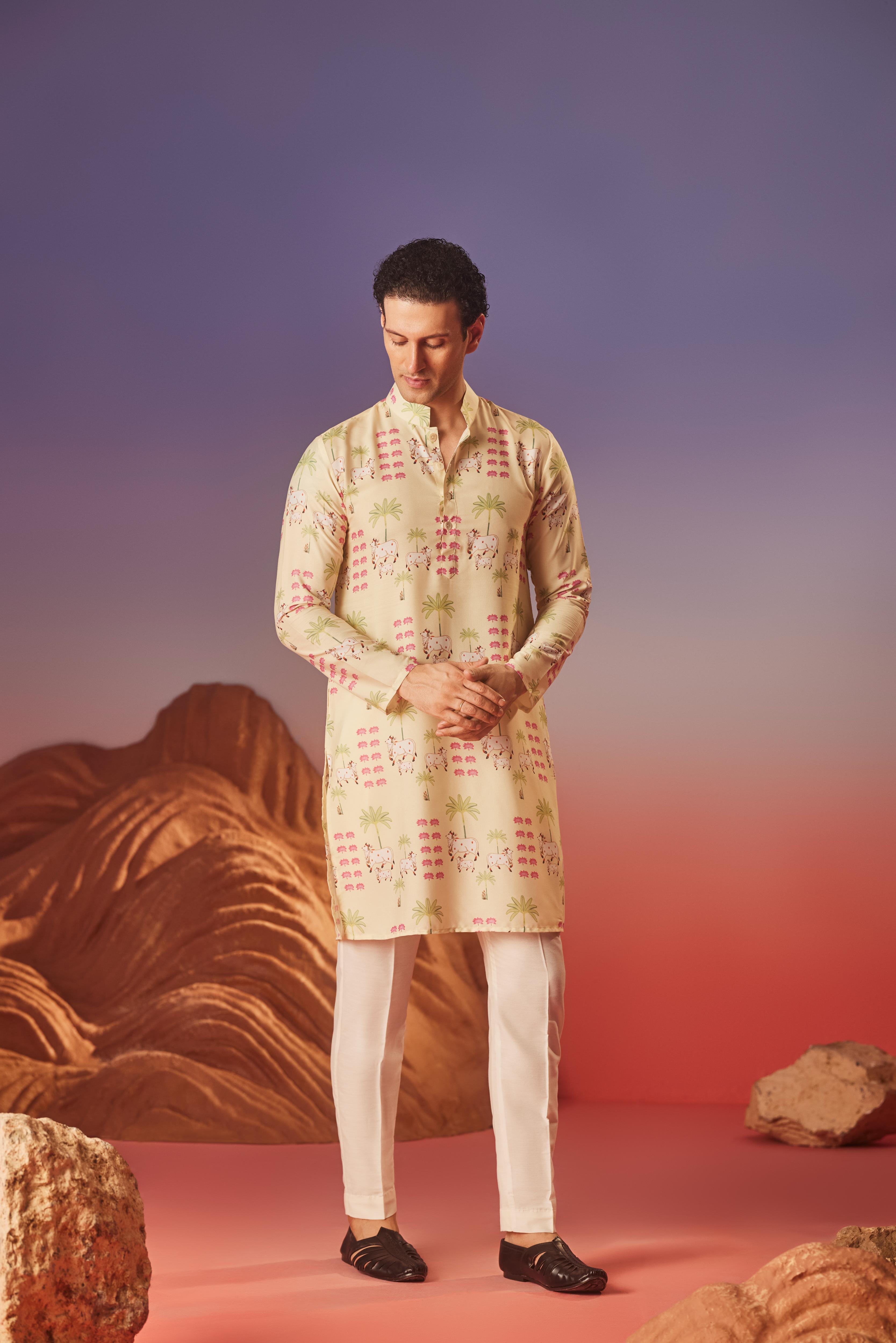 Pichwai Tales - Silk Kurta
