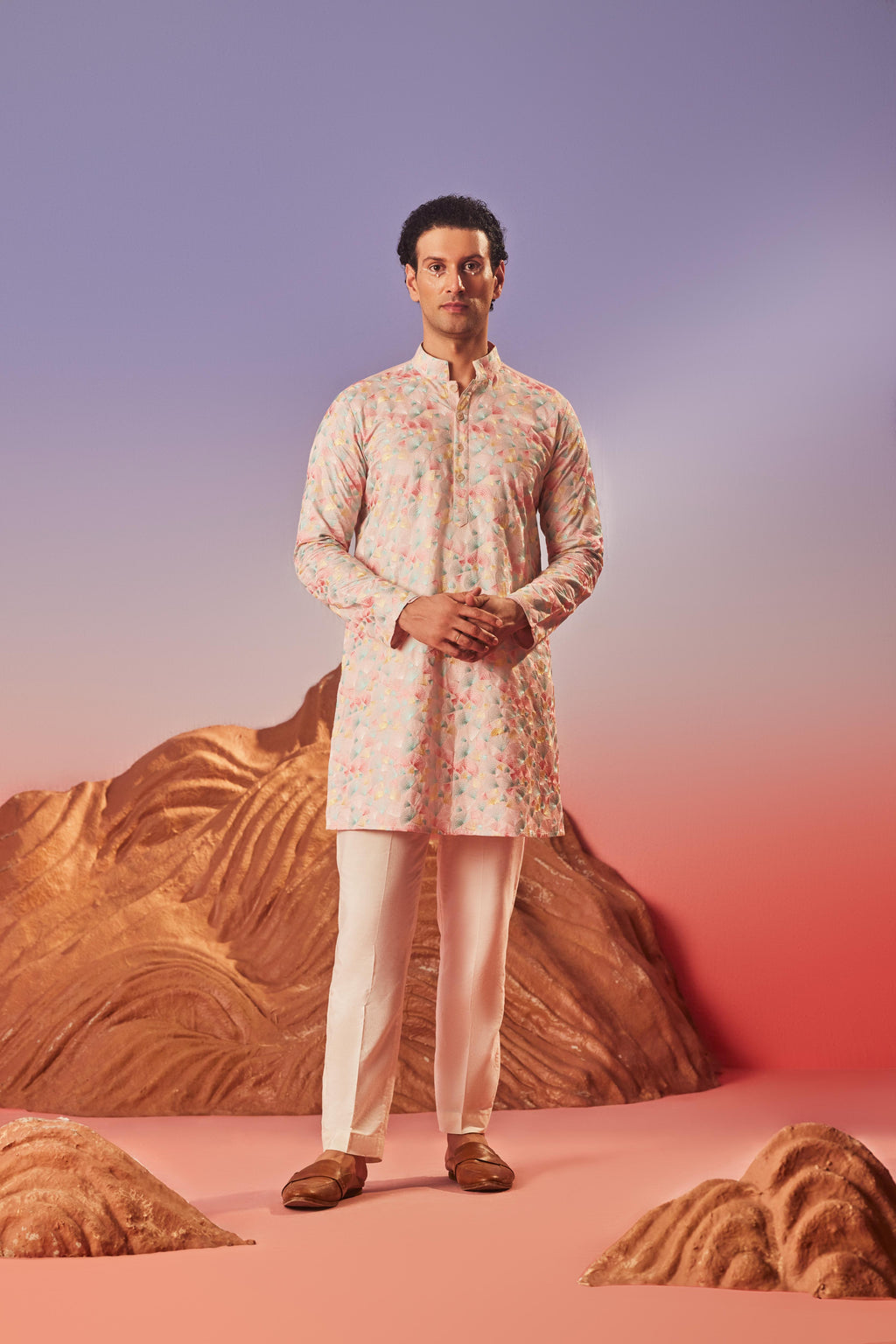 Seher  - Silk Embroidery Kurta Set