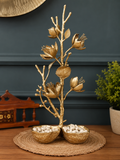 Handcrafted Cherry Blossom Platter  - 100% Made from Brass