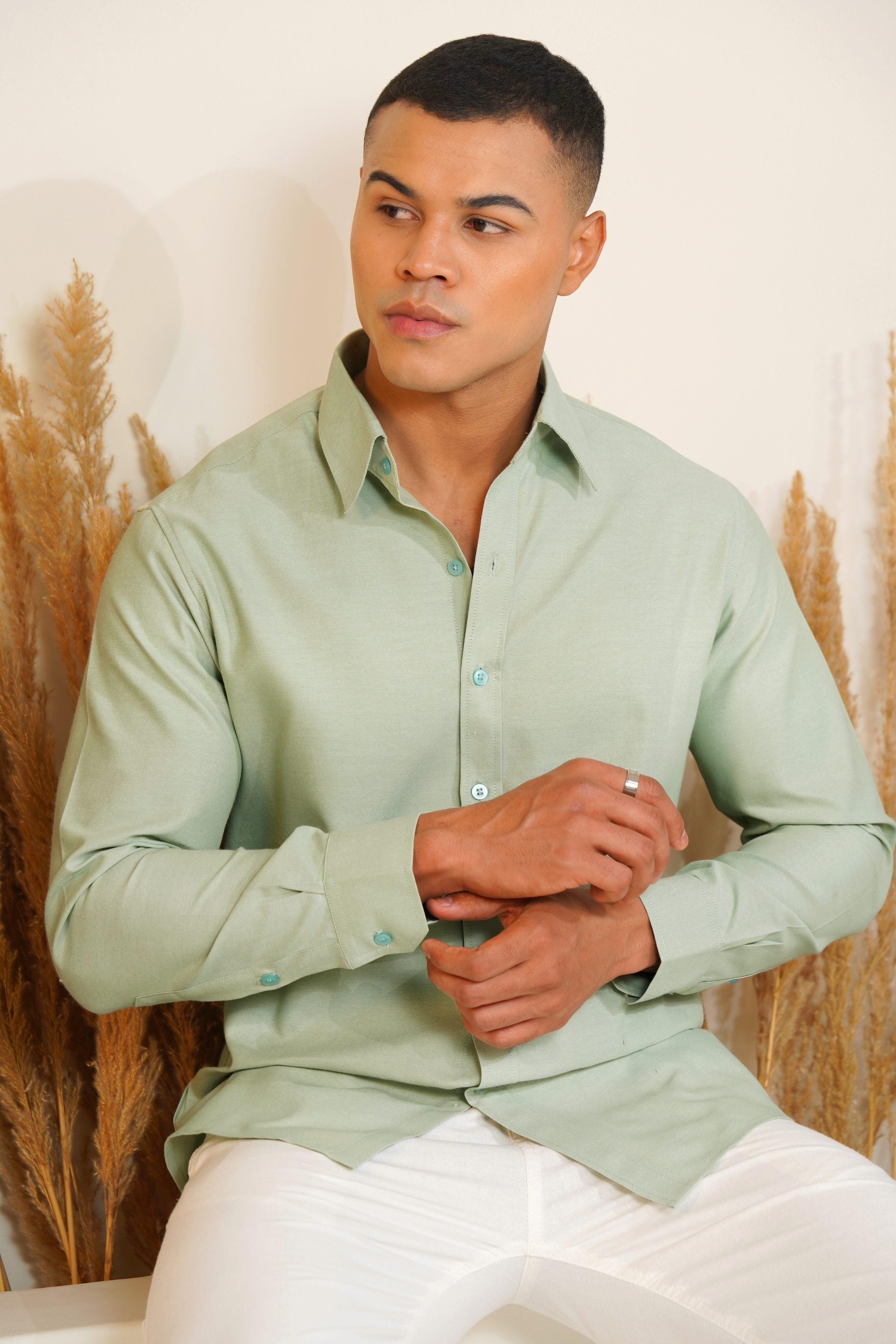 Monday Mint  - Oxford Cotton Shirt