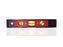 Mini pocket level ruler with three bubbles for precise leveling.