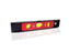 Miniature level ruler with three bubbles for leveling small projects.
