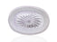Oval silver serving tray with royal design for upscale presentation.