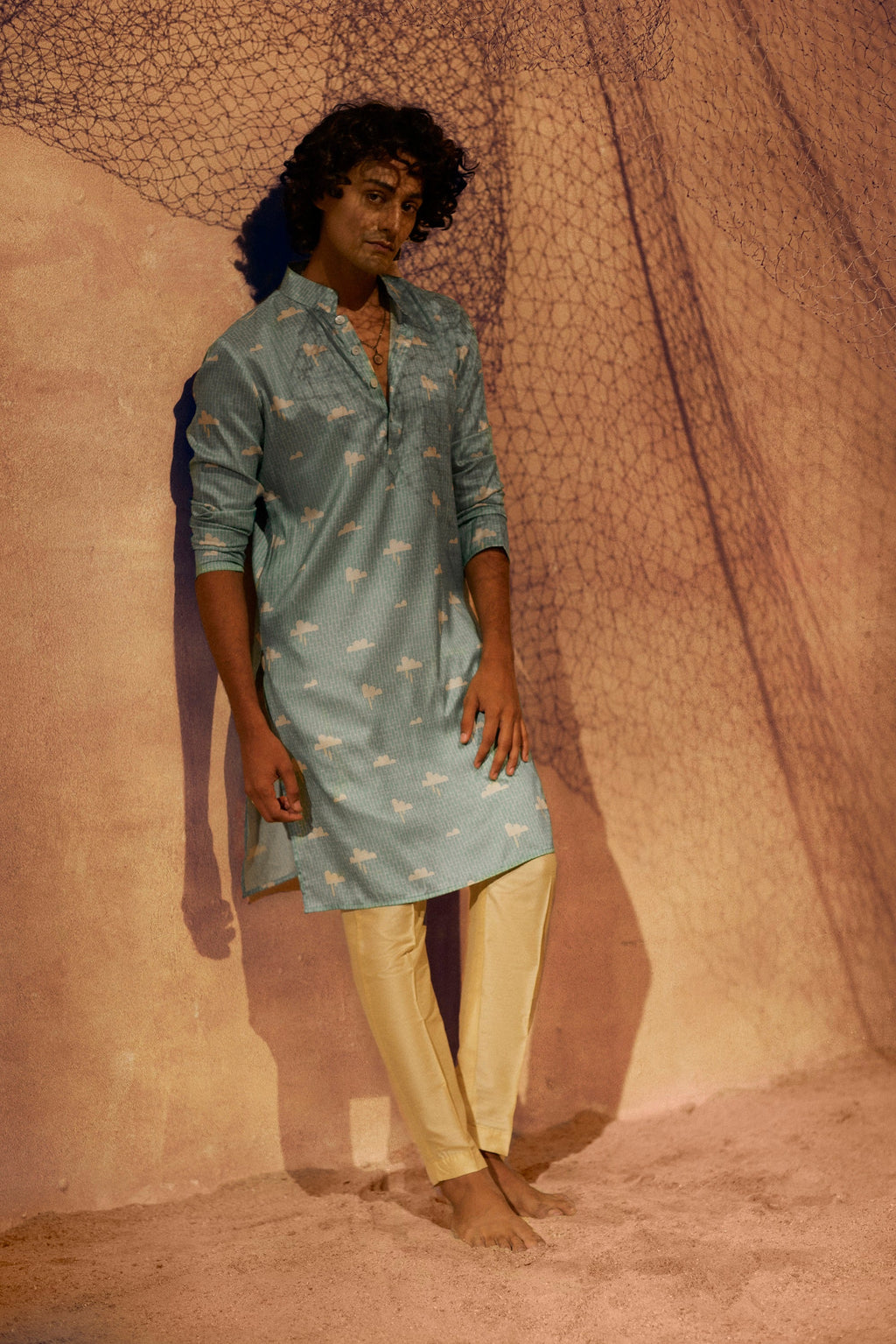 In the clouds - Silk Kurta