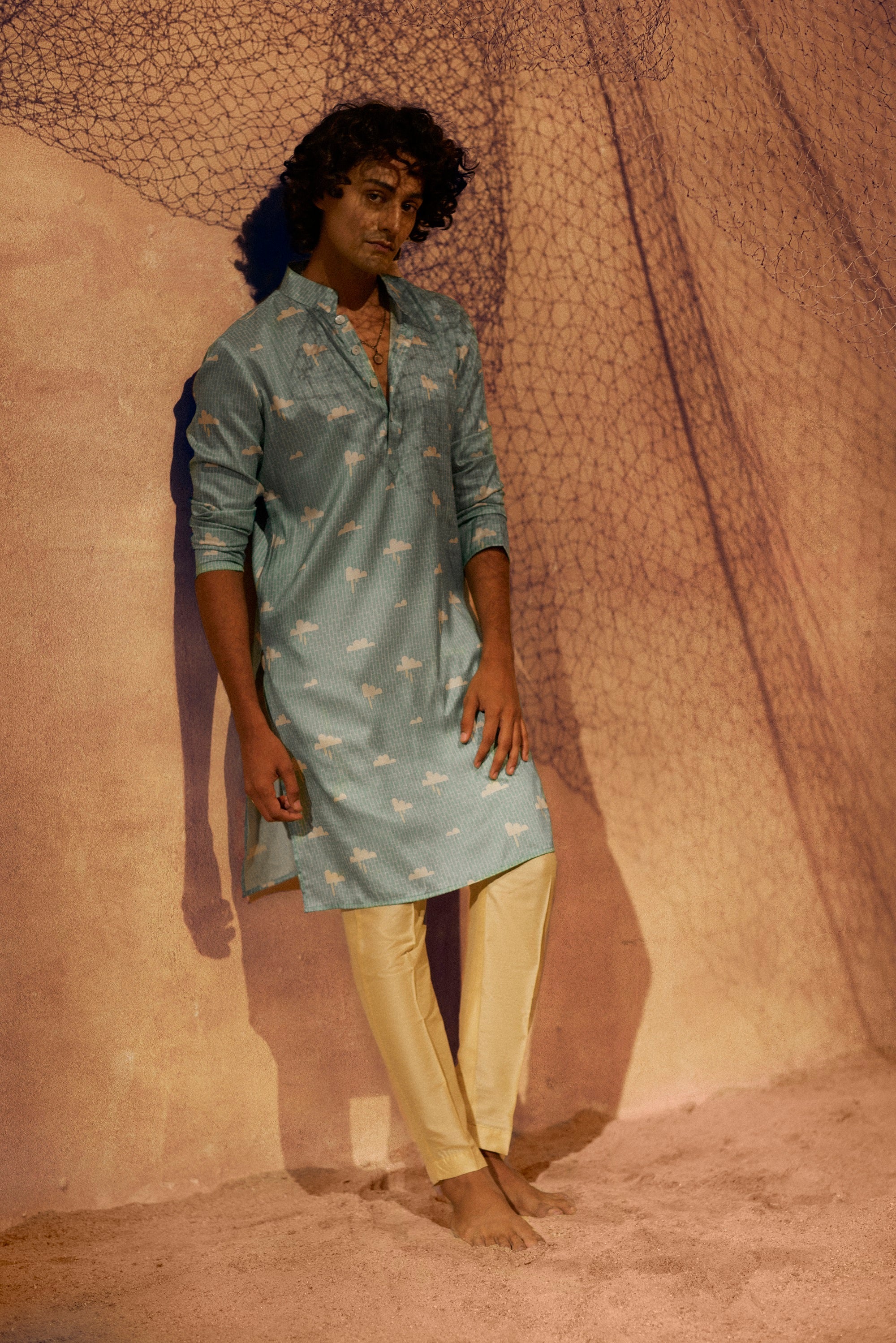 In the clouds - Silk Kurta