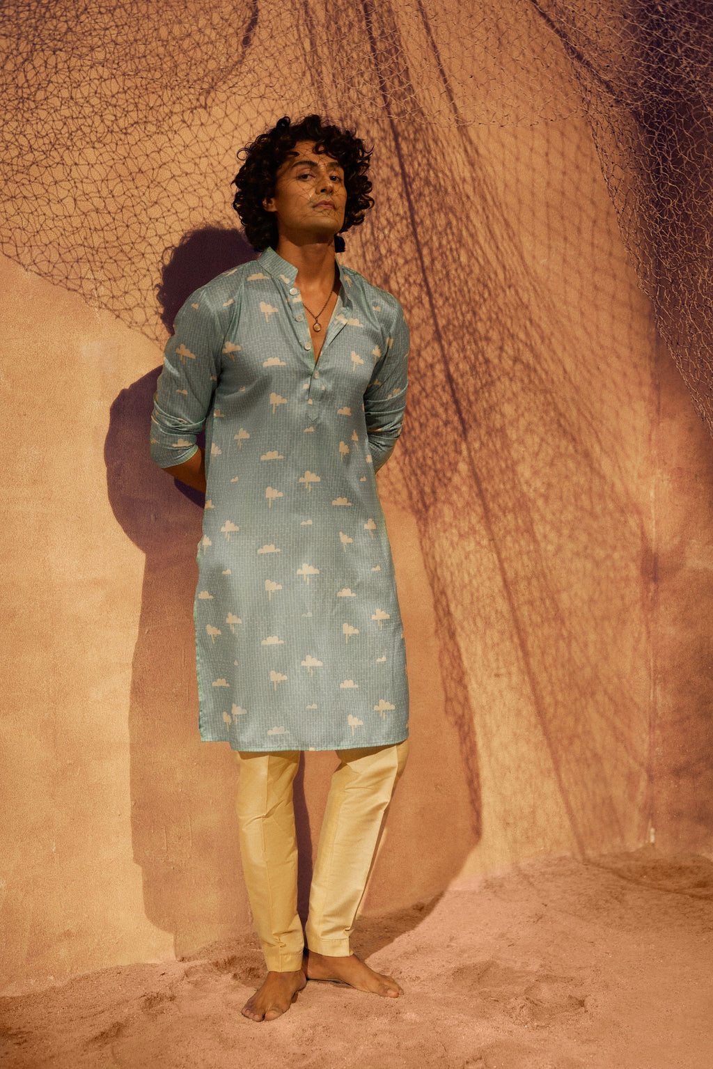 In the clouds - Silk Kurta