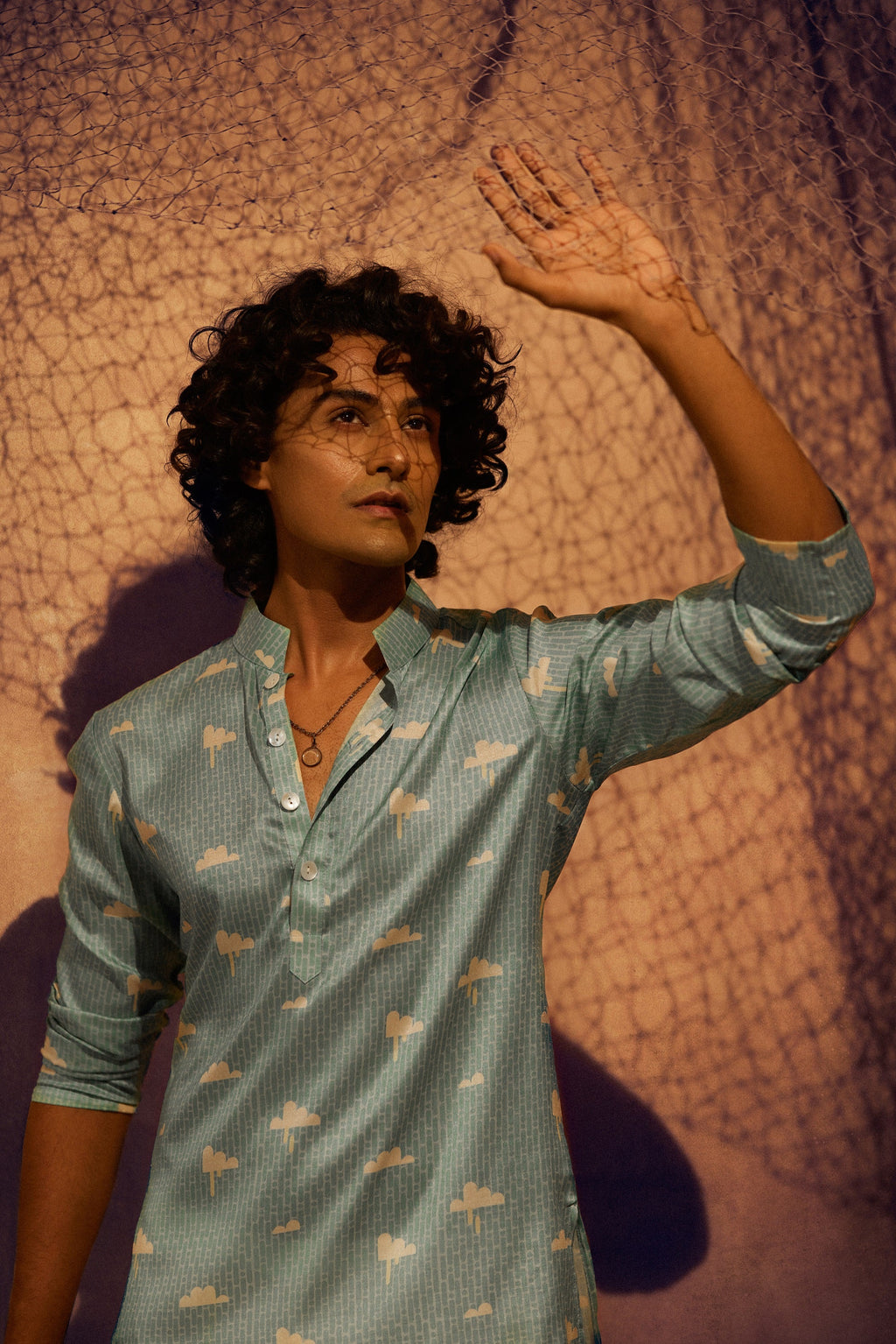 In the clouds - Silk Kurta