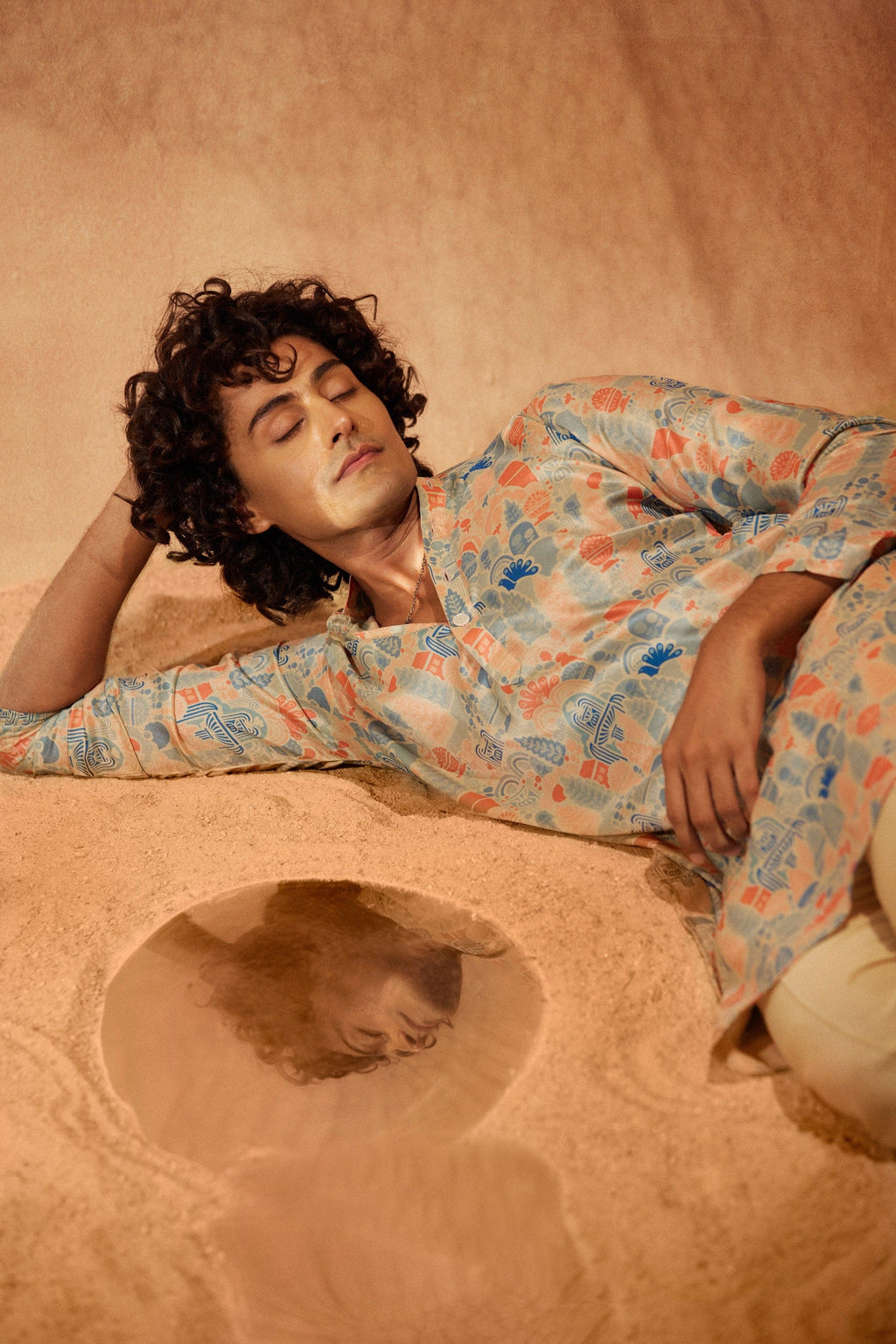Water Land - Silk Kurta