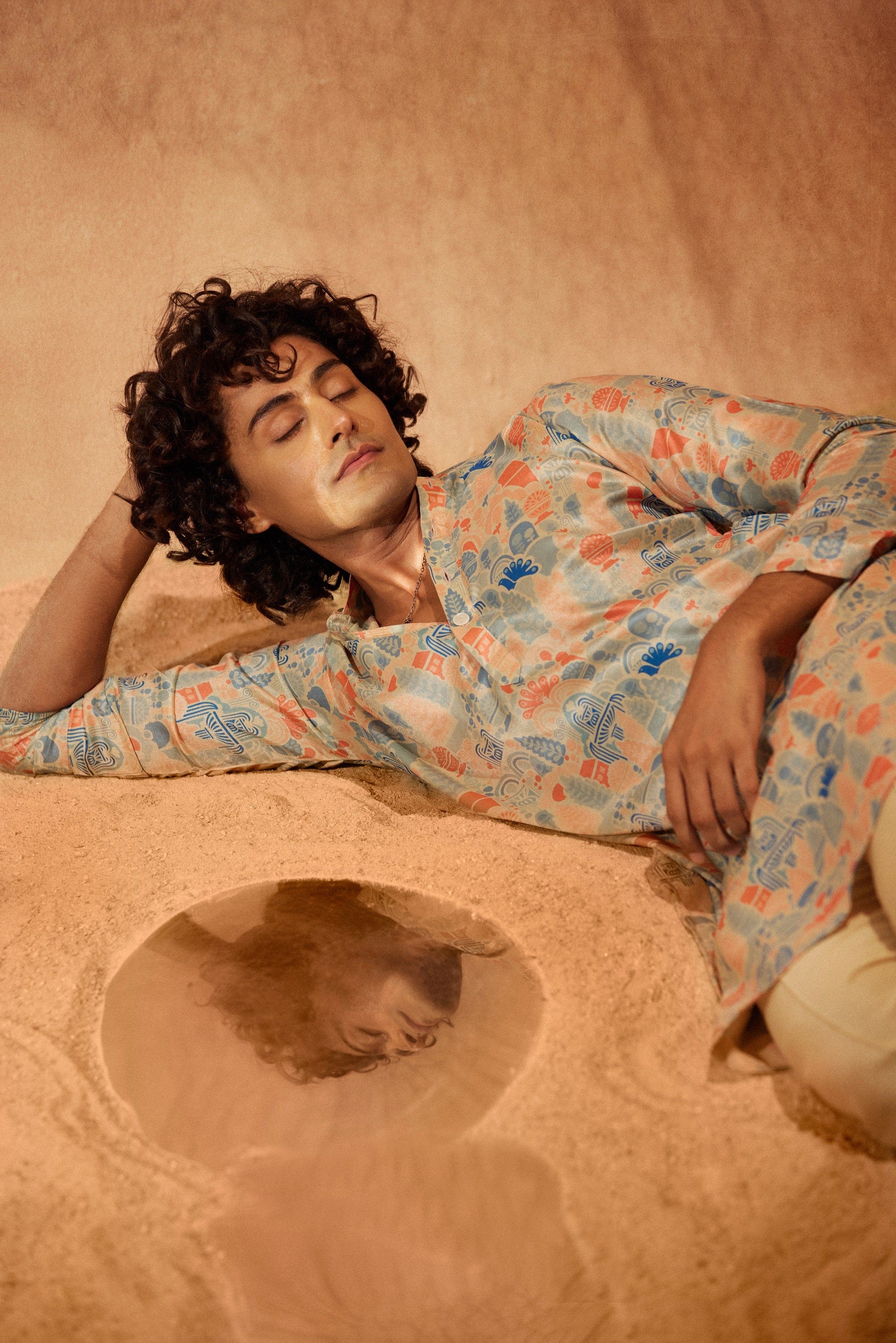 Water Land - Silk Kurta