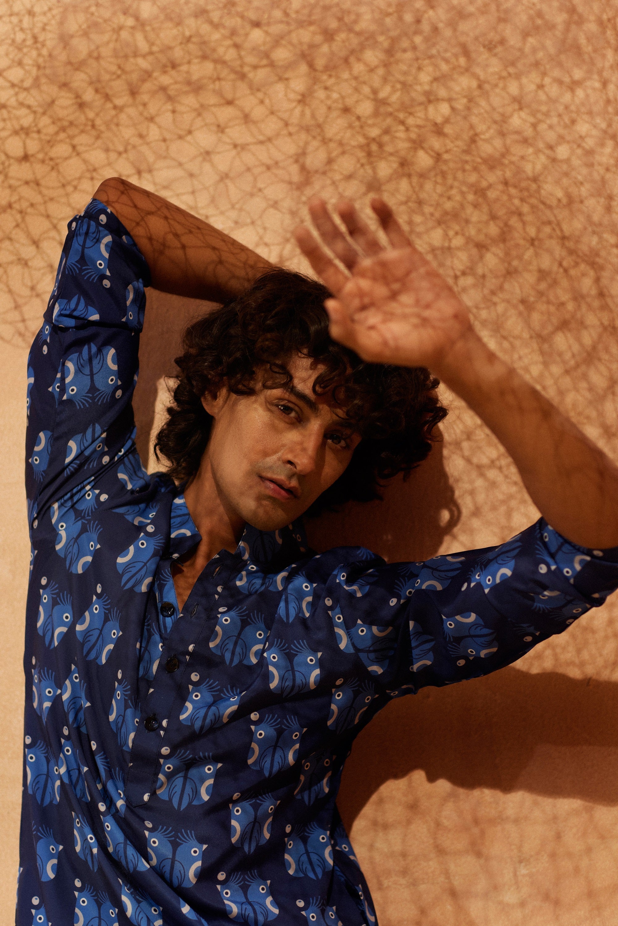 Sea Birds - Silk Kurta
