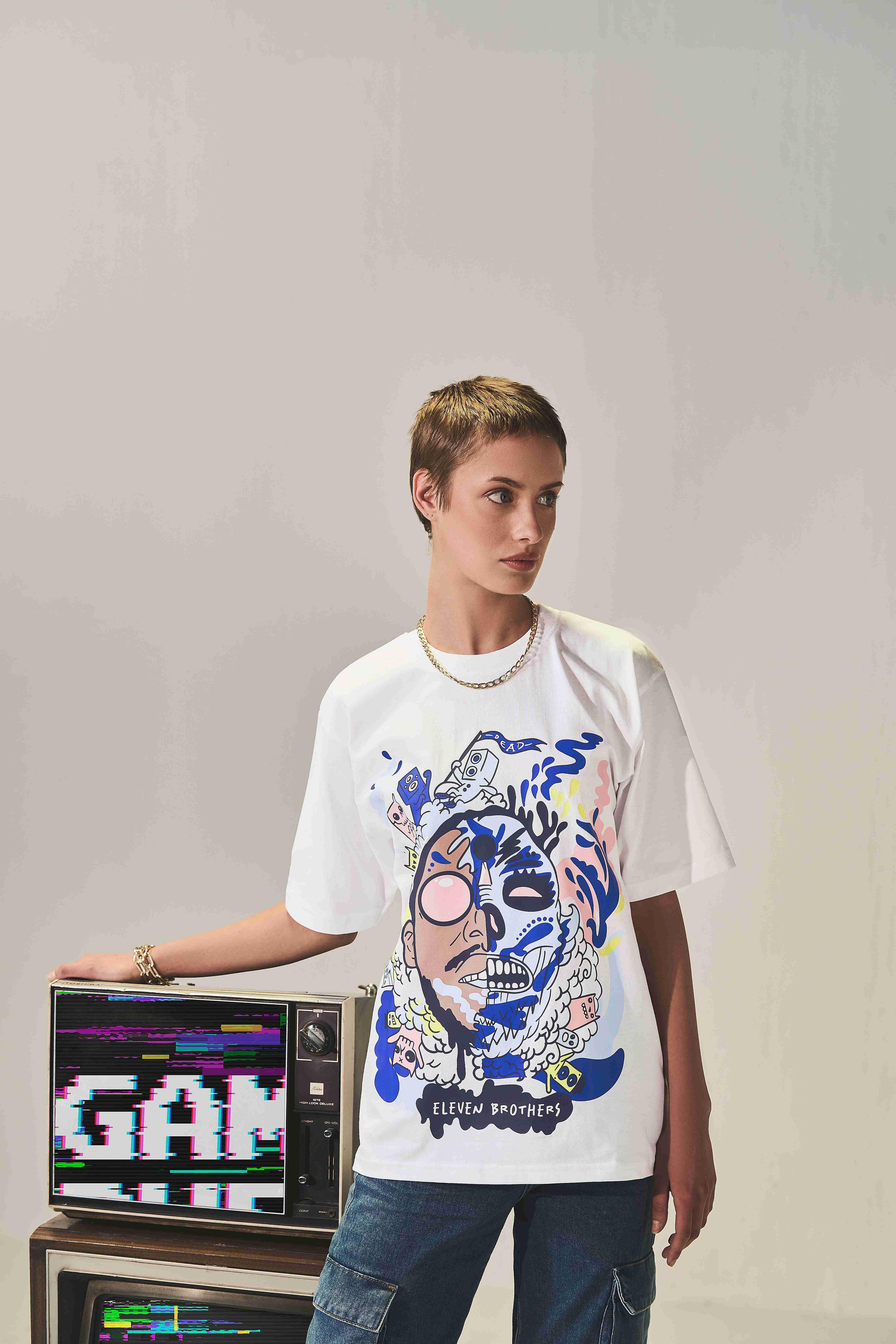 Half Face - T-shirt - Unisex