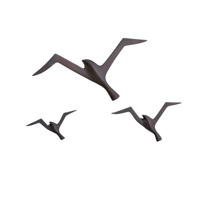 Bracketed Flying birds Wall Hanging - 100% Made From Brass