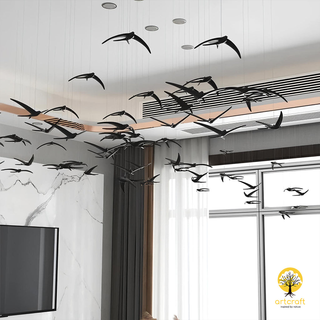 Hanging Seagull Birds - 100% Made From Brass