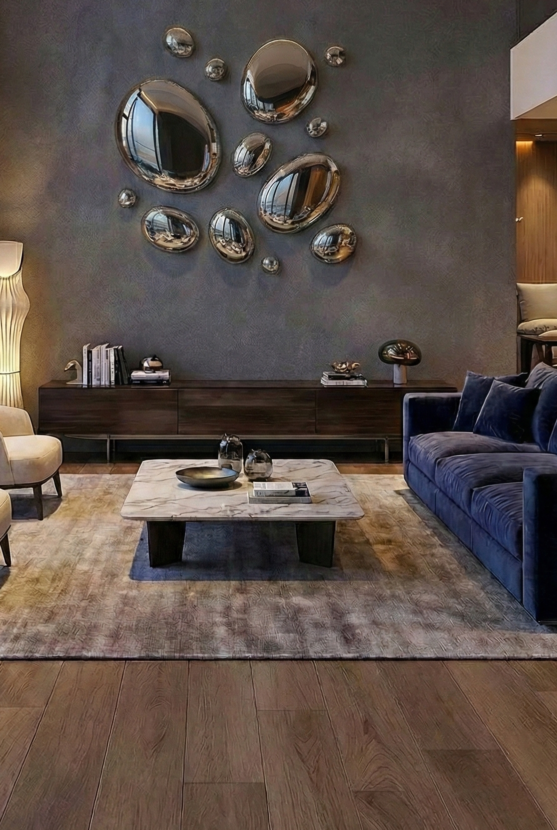 Celestia Handcrafted Wall Accent  - 100% Made in Pure Brass