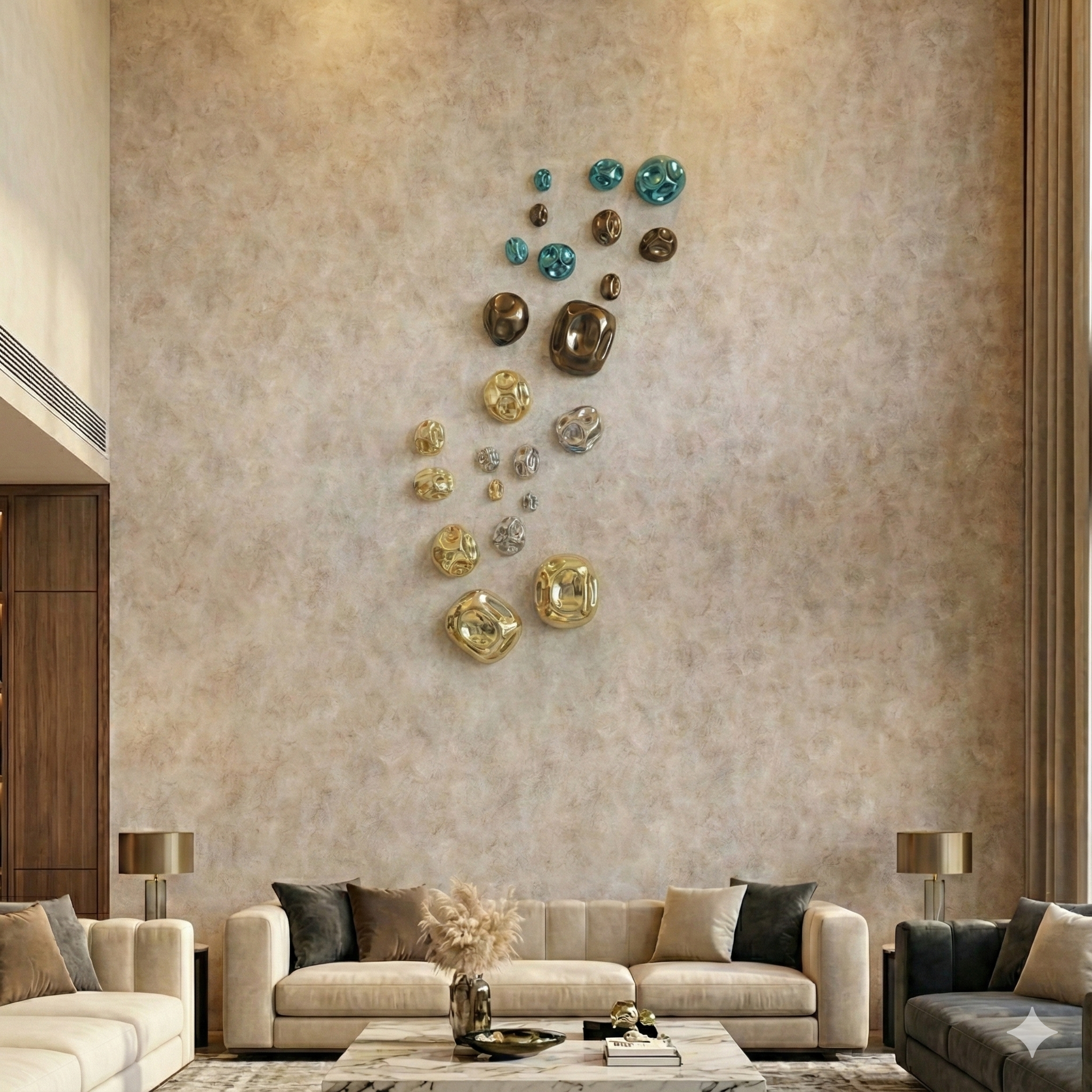 Pebbles Concept - Handcrafted in 100% Pure Brass