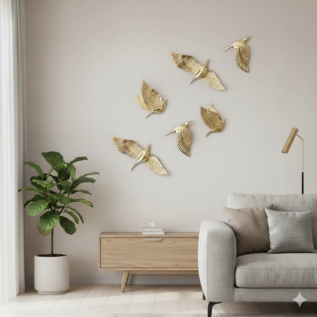 Birds of Freedom - 100% Made From Brass