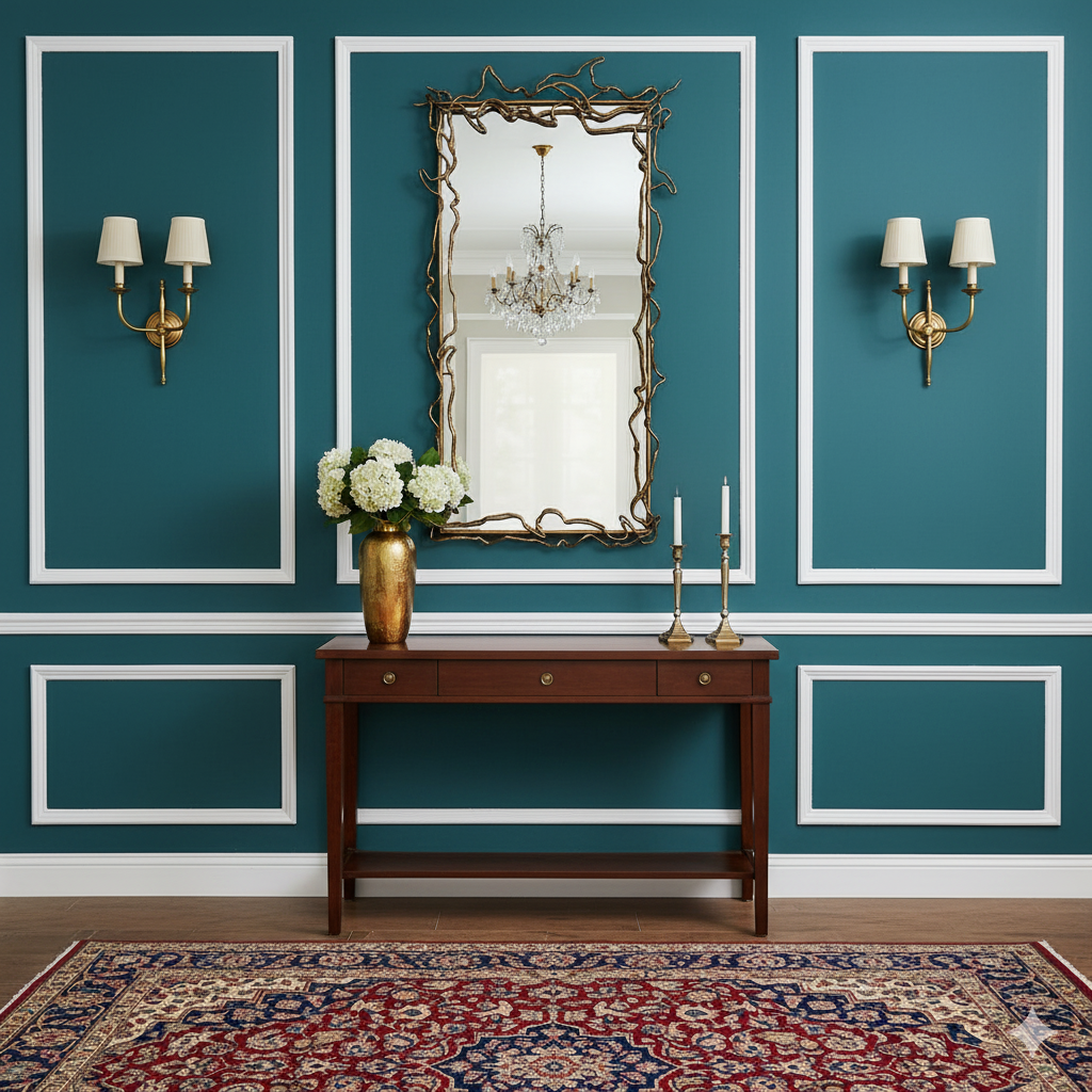 Vine Wall Mirror - 100% Made From Brass