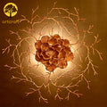 Backlit Gingko Leaf Twig - 100% Made with Brass