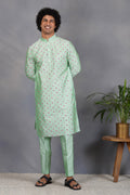 Sabz - Foil Mirror & Silk - Kurta Set