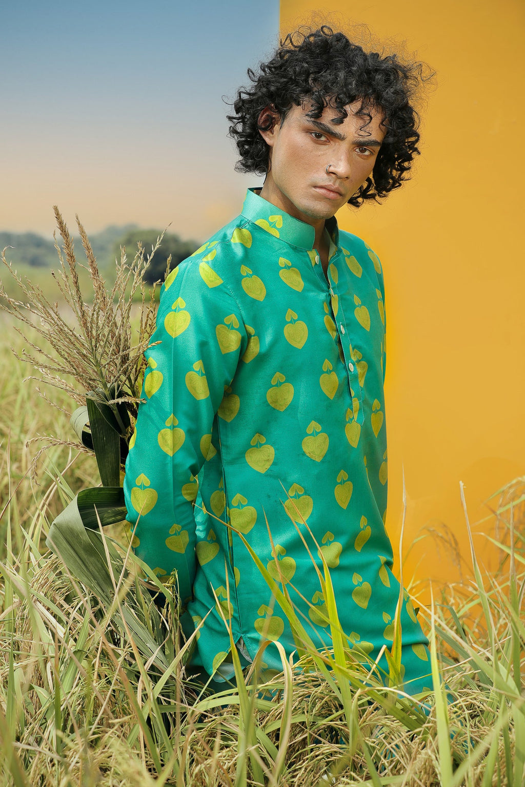 Minty Spade  - Silk Kurta