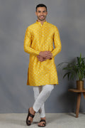 Peela - Foil Mirror & Silk - Kurta Set