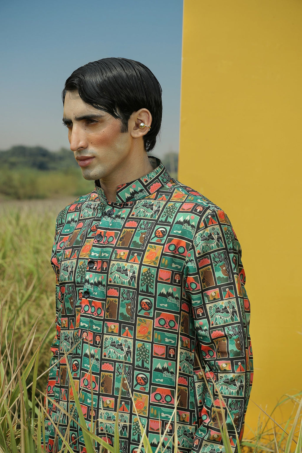 Black Gallery  - Silk Kurta