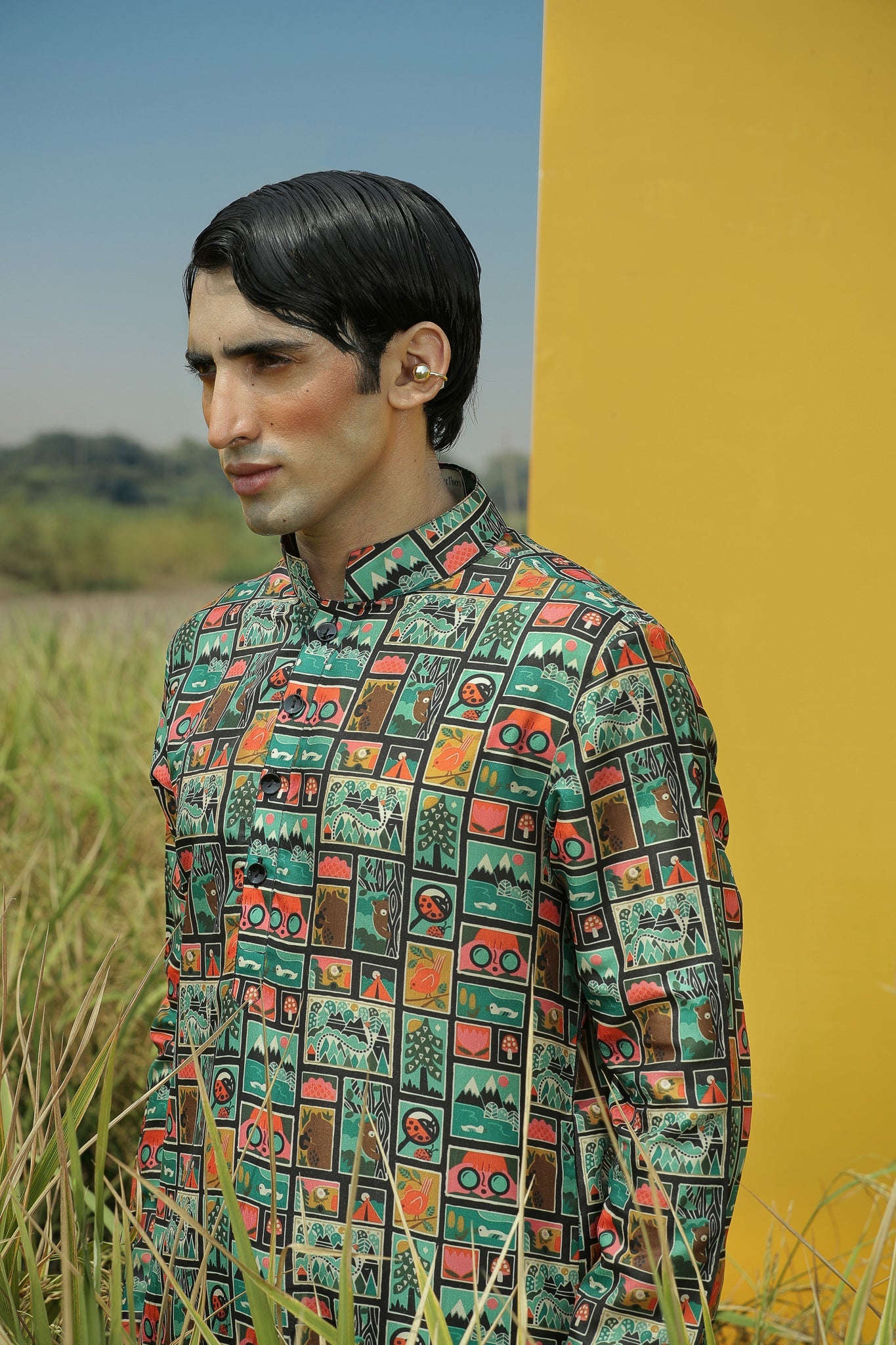 Black Gallery  - Silk Kurta