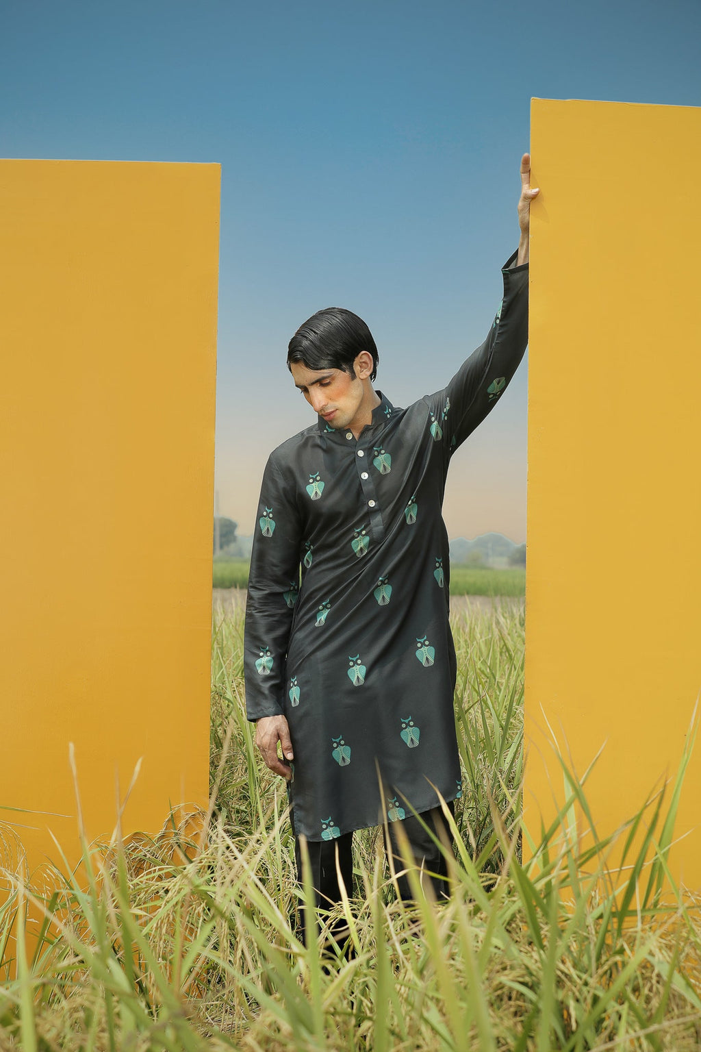 Night Owl  - Silk Kurta
