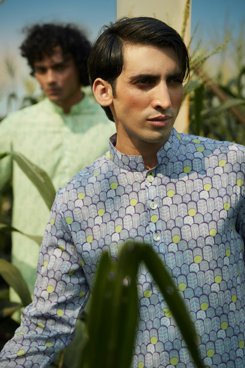 Purple Park  - Silk Kurta