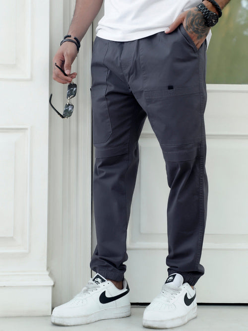 BareForm Dark Grey Cotton Cargo
