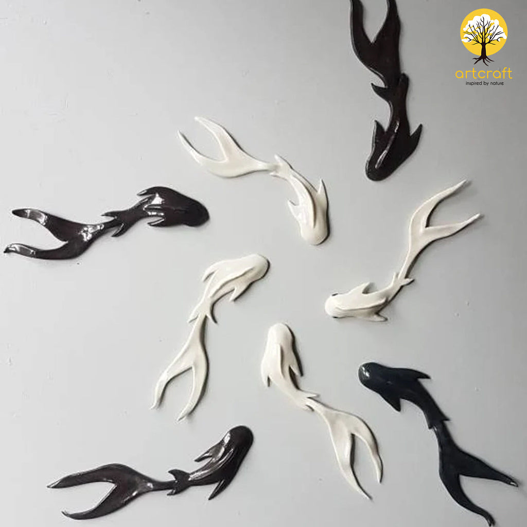 Ryukin Gold Fish Wall Decor - 100% Made in Pure Brass