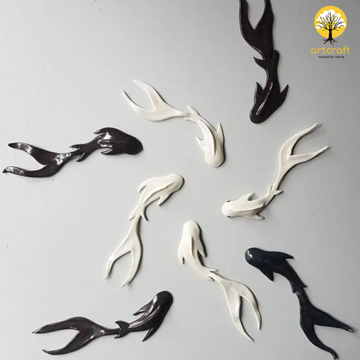 Ryukin Gold Fish Wall Decor - 100% Made in Pure Brass