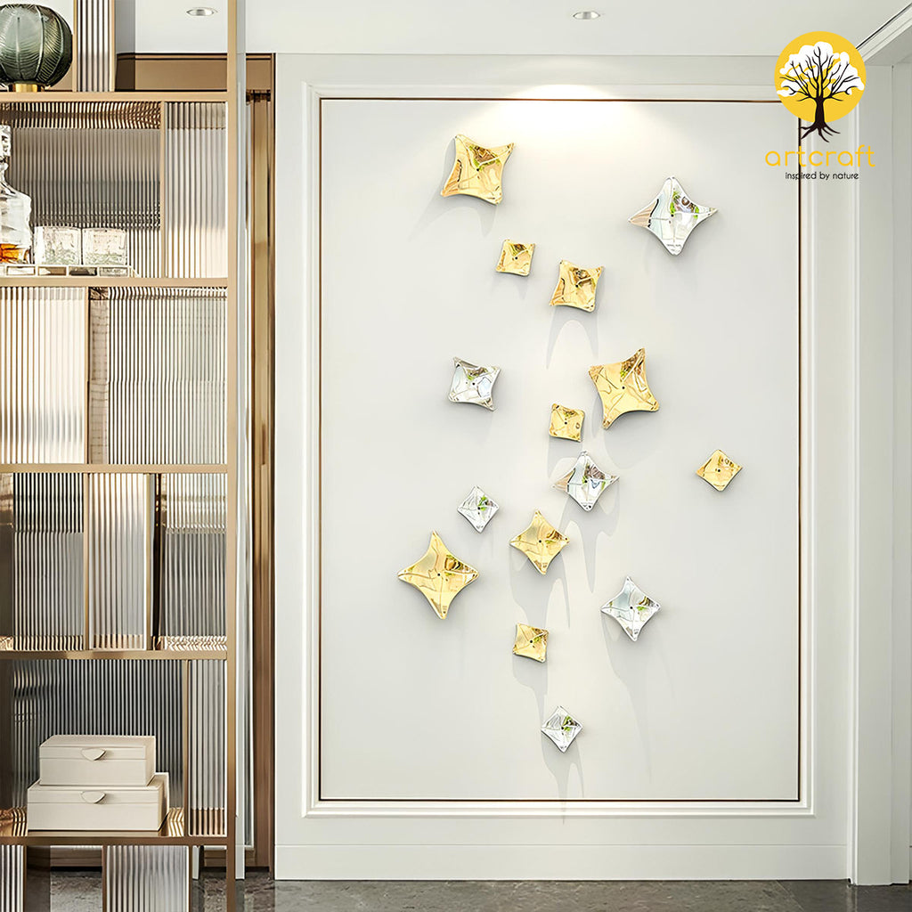 Twist Square Wall Decor  - 100% Made From Brass