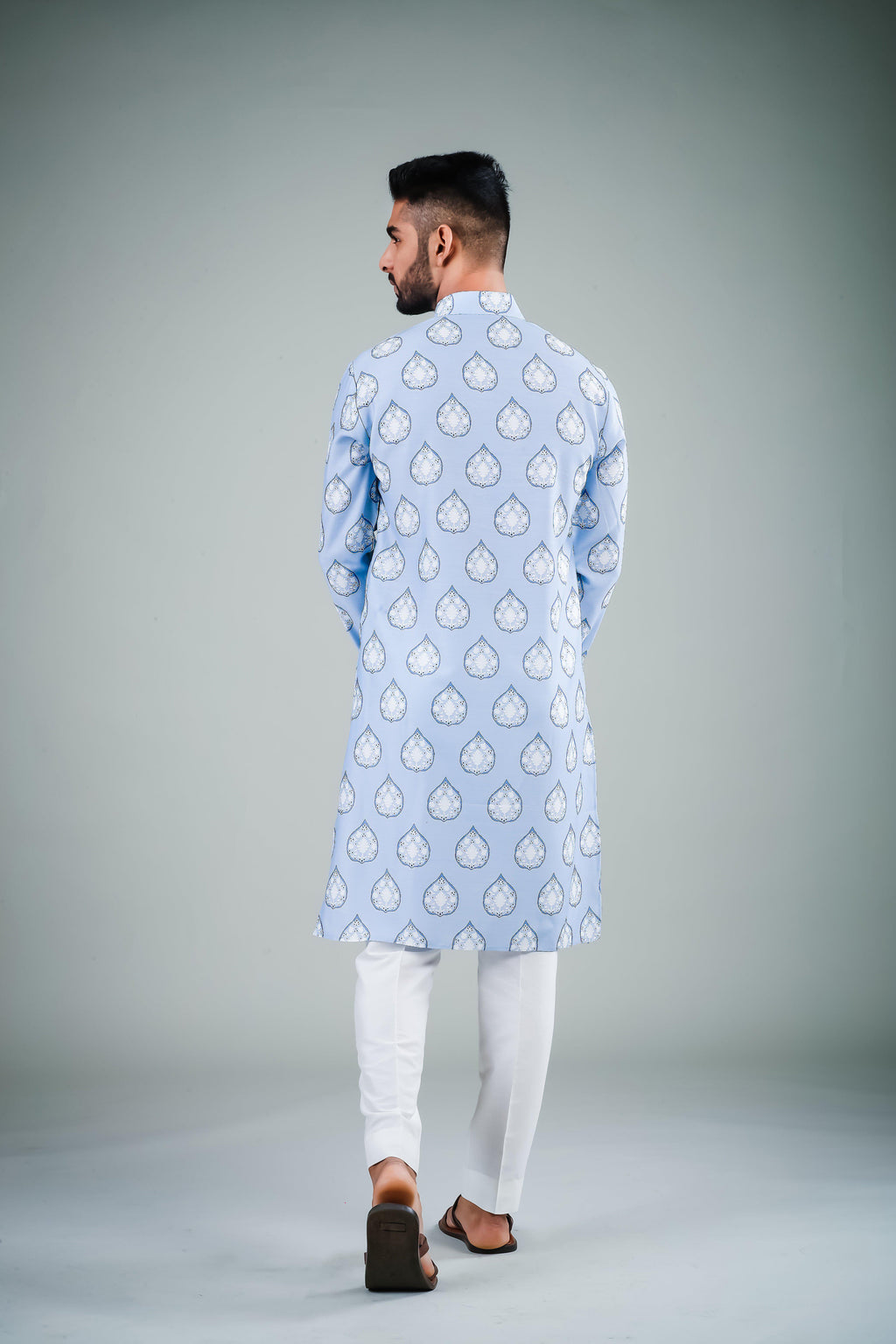 Serene Blue -  Silk Kurta