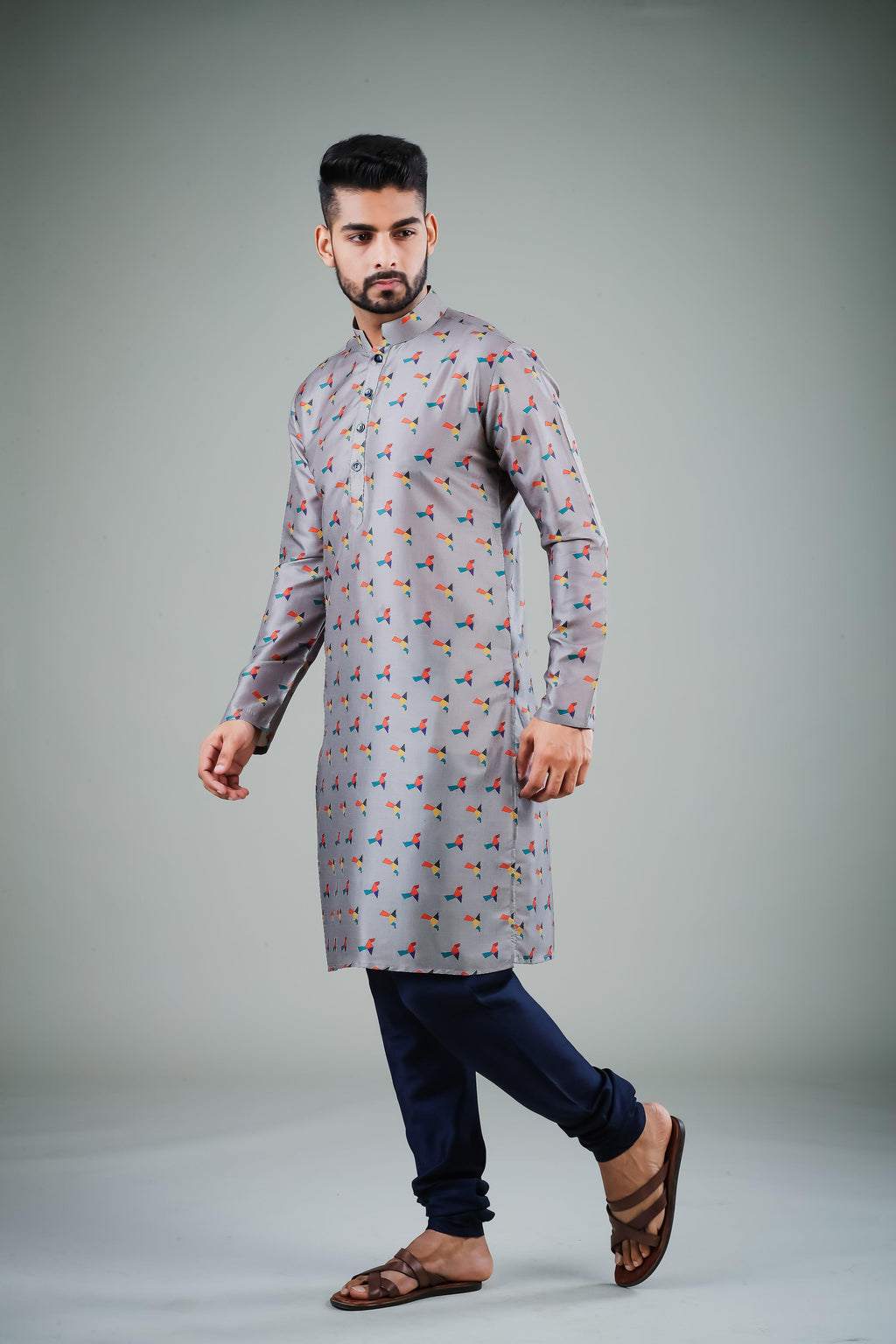 Birds of Paradise  - Silk Kurta