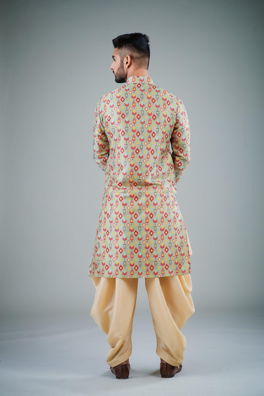The Swish Green -  Silk Kurta
