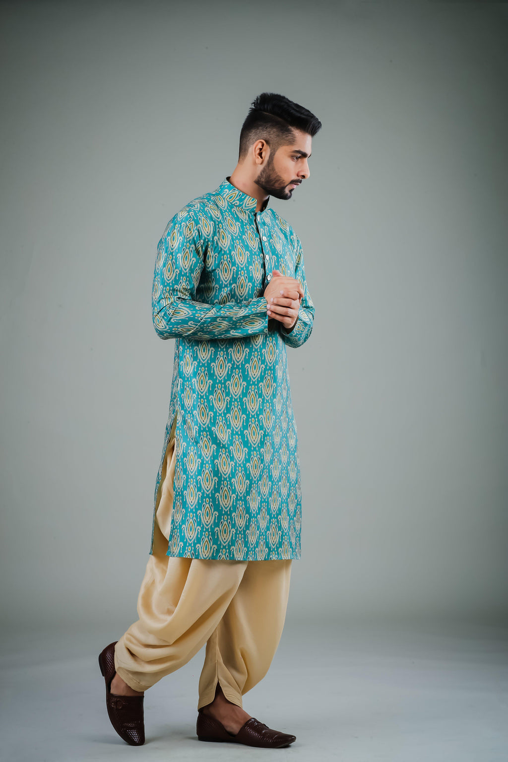 The Luxe Ikat - Silk Kurta