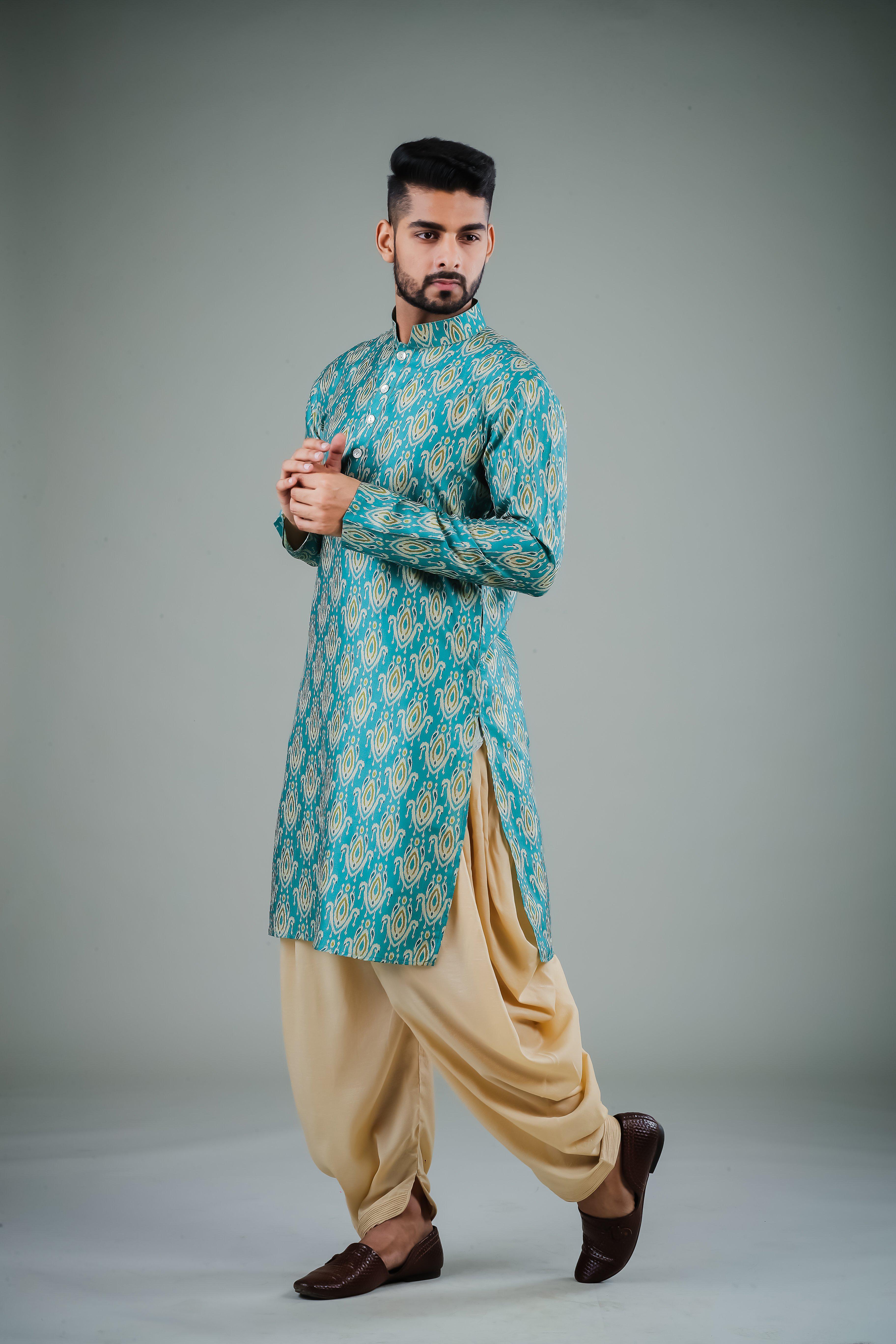 The Luxe Ikat - Silk Kurta