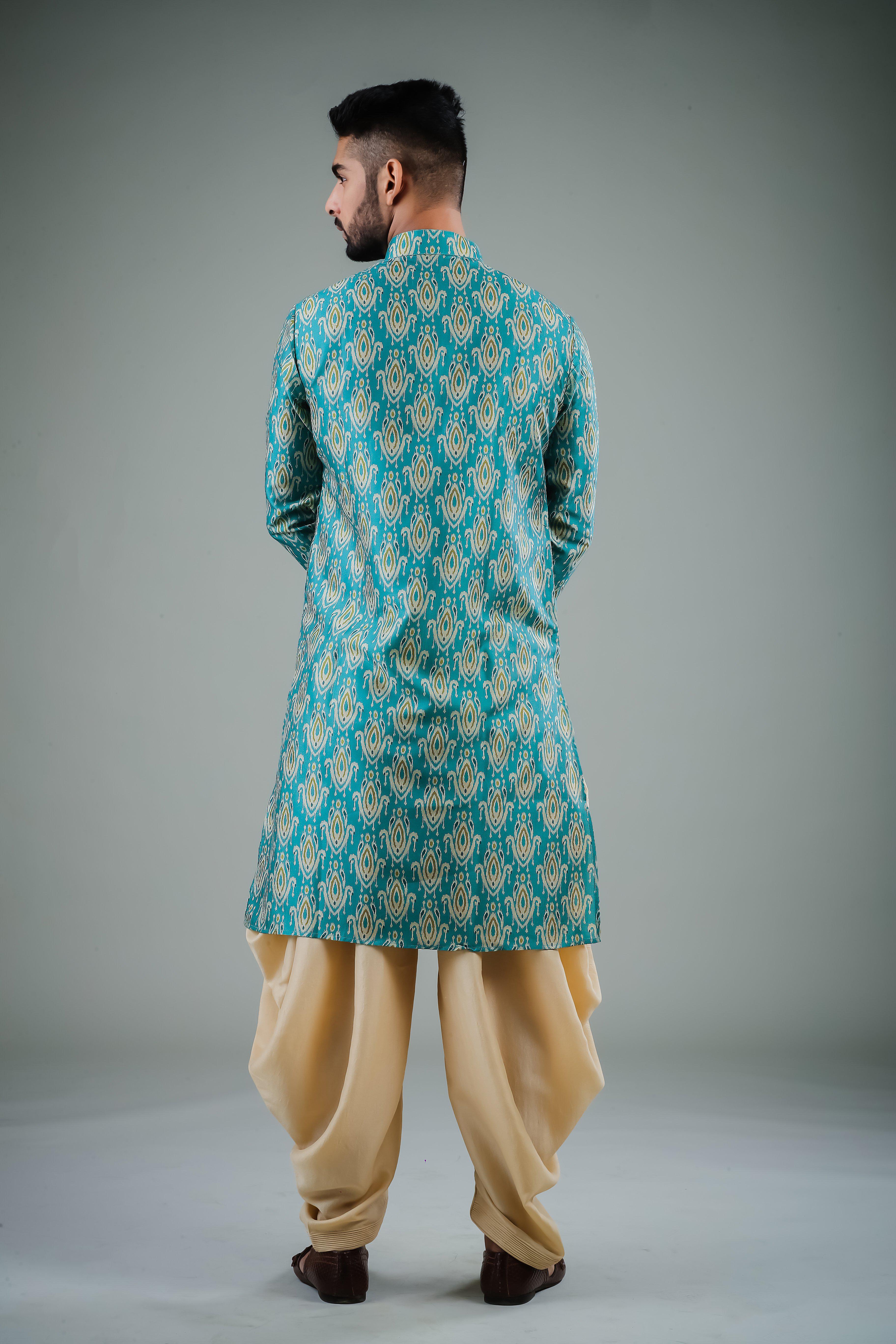 The Luxe Ikat - Silk Kurta