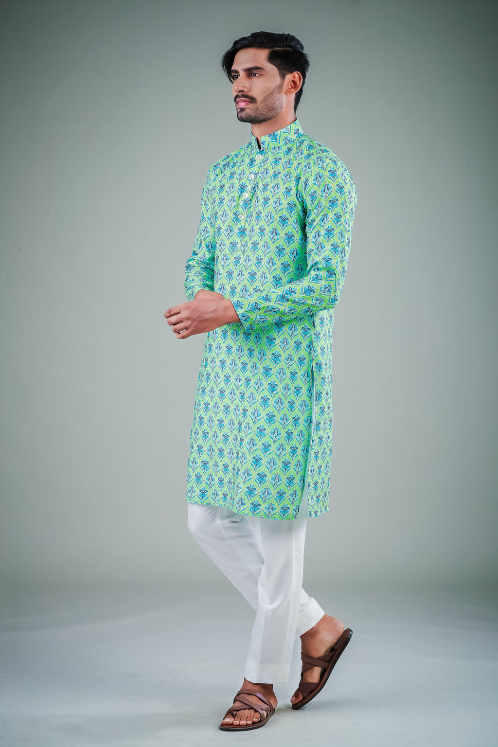 Evergreen Green - Silk Kurta